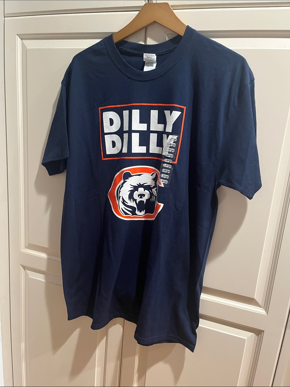 Gildan Navy Kids 'Dilly Dilly' Graphic T-Shirt with White & Orange Print